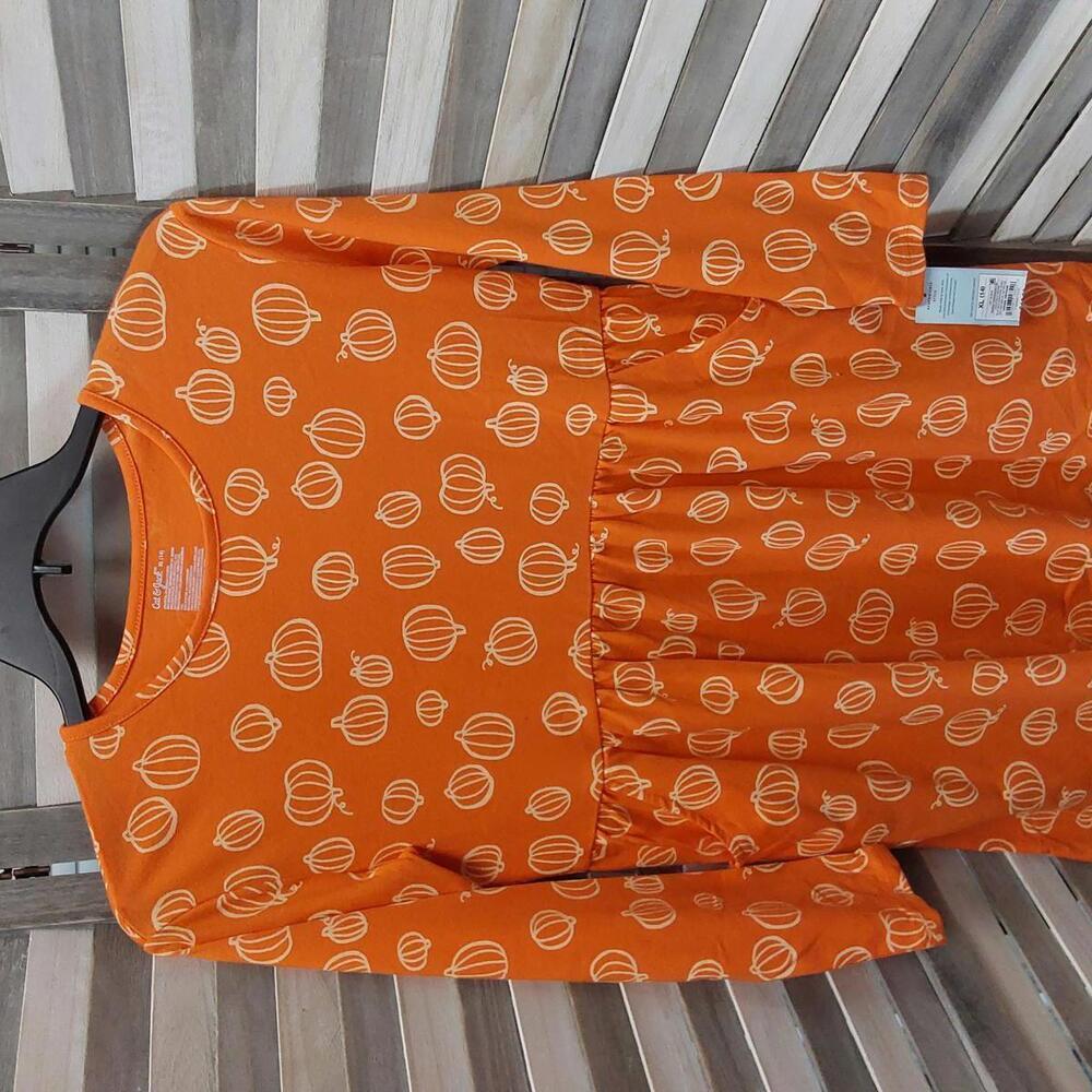 Girls Pumpkins Knit Dress Size | Cat & Jack | XL 14
